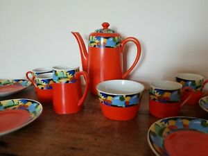 【送料無料】キッチン用品・食器・調理器具・陶器　レトロヴィンテージ年代コーヒーエスプレッソセット。ミッドセンチュリー磁器。スタイリッシュRetro Vintage 70s Coffee Espresso set. Midcentury Porcelain. Stylish｜hokushin