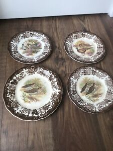 【送料無料】キッチン用品・食器・調理器具・陶器　ロイヤルウスターパリシーゲームシリーズプレートRoyal Worcester Palissy Game Series 4 Plates 23 & 25 Cm