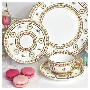 【送料無料】キッチン用品・食器・調理器具・陶器 アンティークローズバッドギルトスワッグティーセットグッド選択アイテムコードンAntique rosebud gilt swags tea set for T Goode - select item - poss Cauldon|hokushin