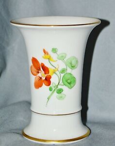 【送料無料】キッチン用品・食器・調理器具・陶器 花瓶漏斗花瓶高、花、手描き、Vase Funnel Vase High, Flowers, Hand Painted, 12,5 CM|hokushin