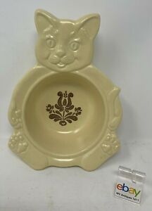 【送料無料】キッチン用品・食器・調理器具・陶器　プファルツグラフ村子供用ボウル猫と皿シリアル用子猫 Pfaltzgraff USA Village Child's Bowl / Dish with Cat / Kitten for Cereal, HTF｜hokushin