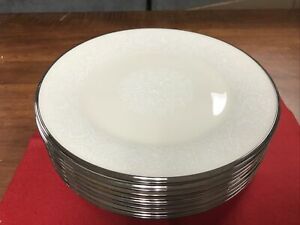 【送料無料】キッチン用品・食器・調理器具・陶器 レノックス中国ムーンスパンディナープレートのセットLenox China - Moonspun - Set of 8 Dinner Plates 10.75'' W|hokushin