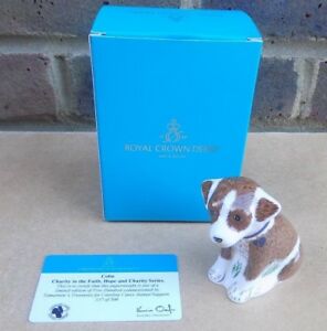 貨物輸送無料 勝手許器機 食器 煮焼き物の具 土器 ロイヤルクラウンダービーコリン子犬ペーパーウェイトゴールドストッパーroyal Crown Derby Colin The Puppy Paperweight Gold Stopper Maskovkaturnov Cz