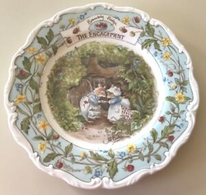 【貨物輸送無料】勝手もと装置・食器・膳立て物の具・瀬戸もの ??ブランブリーヘッジロイヤル・ダルトンチャイナプレートレア??「婚約」????BRAMBLY HEDGE ~  THE ENGAGEMENT ??  ROYAL DOULTON ~ CHINA PLATE ~ RARE HTF?