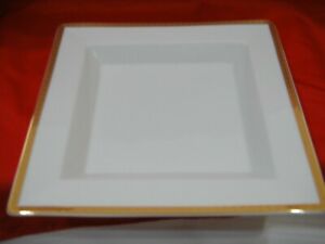 【貨物輸送無料】勝手もと装置・食器・膳立て手道具・瀬戸もの ローゼンタールクラシックローゼンクラウンゴールドドイツゴールドトリムスクエアボウルプレートRosenthal Classic Rosen Crown Gold 3 Germany Gold Trim Square Bowl / Plate WO