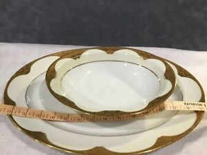 【送料無料】キッチン用品・食器・調理器具・陶器　ハビランドカンパニースルタナ野菜ボウルプラッターリモージュフランスエクセレントHaviland & Co. Sultana Vegetable Bowl & Platter (Limoges) France --Excelle 19,965円