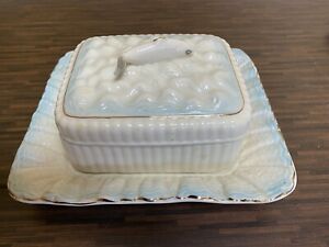 【送料無料】キッチン用品・食器・調理器具・陶器　ヴィンテージアイリッシュベレレクイダインボックスアンダープレート付きVintage IRISH BELLEEK SARDINE BOX with Underplate 20,985円