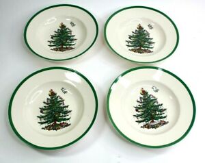 【送料無料】キッチン用品・食器・調理器具・陶器　クリスマスツリーリムスーププレートインチロットSPODE Christmas Tree Rim Soup plate 9 inch Lot of 4