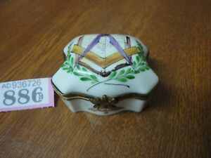 【貨物輸送無料】勝手もと装置・食器・膳立て手道具・瀬戸もの レアフリーメーソンフリーメーソンサイン入り口・入口リモージュ・ペイントメイン・トリンケット・ボックスRare Freemason / Masonic Signed Limoges Peint Main Trinket Box