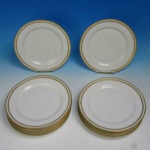 【送料無料】キッチン用品・食器・調理器具・陶器　ハビランド・リモージュゴールドローレルデコレーションホワイトディナープレートインチHaviland Limoges - Gold Laurel Decoration - 11 White Dinner Plates - 9? inches｜hokushin