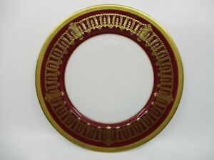 送料無料 キッチン用品 食器 調理器具 陶器 ハビランド サン ホレレッドゴールドサラダプレートhaviland Saint Honore Red Gold Salad Plate 8 7 8 0906c Elteachermurcia Com