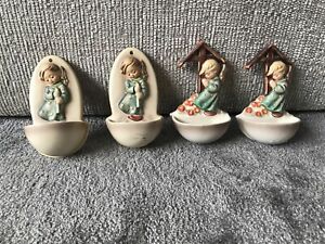 【貨物輸送無料】御厨子所備品・食器・膳立て物の具・瀬戸もの フンメル小さな壁衣嚢。Hummel Small Wall Pocket  2x 1949 207. 2x 147