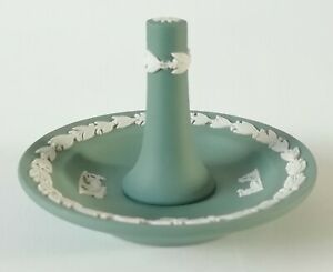 【貨物輸送無料】御厨子所備品・食器・膳立て物の具・瀬戸もの ウェッグウッドティールグリーンジャスパーウェアリングホルダーWedgwood Teal Green Jasperware Ring Holder