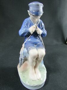【貨物輸送無料】御厨子所備品・食器・膳立て物の具・瀬戸もの ロイヤルコペンハーゲン兄ちゃん切り立てる突っ支い棒Royal Copenhagen Boy Cutting Stick #905 c.1985-91