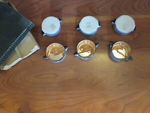 【送料無料】キッチン用品・食器・調理器具・陶器　ノリタクセットダブル処理塩ディップオリジナルボックスHTF Noritake Set of 6 Double Handled Salt Dips in Original Box