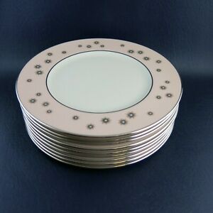 【貨物輸送無料】勝手もと装置・食器・膳立て物の具・瀬戸もの レノックスジュエルサラダデザートプレート皿Lenox Jewell A557 (9) nine salad dessert plates dishes 8 3/8 EUC