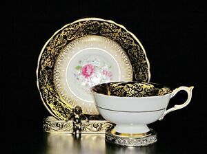 【貨物輸送無料】勝手もと装置・食器・膳立て物の具・瀬戸もの パラゴン中国の見目麗しい手ペンキ塗りキャビネットカップソーサー。年にさかのぼるA beautiful Hand Painted cabinet cup \u0026amp; saucer by Paragon china. Dating to c 1900