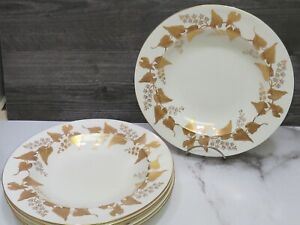 【貨物輸送無料】勝手もと装置・食器・膳立て手道具・瀬戸もの ウェジウッドゴールドナポレオンアイビーリムスープボウルパターンの書き割りSet of 6 Wedgwood Gold Napoleon Ivy Rimmed Soup Bowls 9 Pattern 4135
