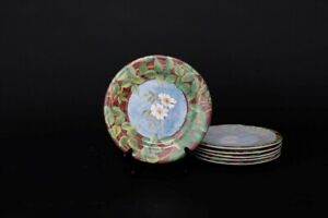【送料無料】キッチン用品・食器・調理器具・陶器　ディナーまたはランチョンプレートのセットギエンチャイナエヴァション中型インボックスSet of 6 Dinner or Luncheon Plates Gien China Evasion Medium Sized 8 7/8 In Box