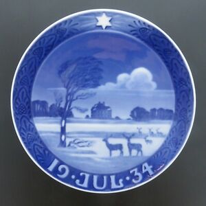 【送料無料】キッチン用品・食器・調理器具・陶器　ロイヤルコペンハーゲンクリスマスプレートミント1934 Royal Copenhagen Christmas Plate - Mint