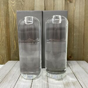 【貨物輸送無料】勝手もと装置・食器・膳立て手道具・瀬戸もの オーセンティックセットローゼンタールスタジオラインヘビークリスタルコラムキャンドルホルダーAuthentic Set/2 ROSENTHAL Studio Line Heavy Crystal Column Candle Holders NIB