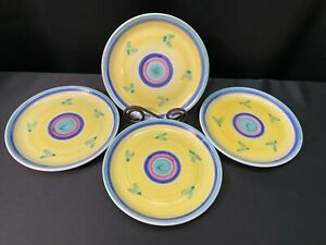 マグカップ コップ Color Multi Painted Hand Italy 送料無料 キッチン用品 食器 調理器具 陶器 ホルチョウイタリア手塗装マルチカラーサラダプレートhorchow 1 4 8 Plates Salad 4 Of Set 古典 Www Ebema Cl