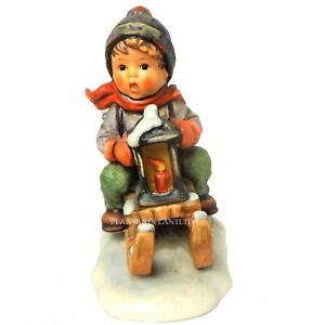 【送料無料】キッチン用品・食器・調理器具・陶器　ヴィンテージフンメルゲーベルフィギュアはクリスマスに乗るVintage Hummel Goebel Figurine Ride Into Christmas 396 TMK 5