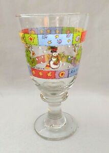 【送料無料】キッチン用品・食器・調理器具・陶器　三五甘いショップクリスマスガラス器アイスティーゴブレットSANGO SWEET SHOPPE CHRISTMAS GLASSWARE ICE TEA GOBLET(S) 7
