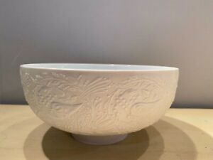 【送料無料】キッチン用品・食器・調理器具・陶器　古いローゼンタール磁器の鳥の花のデザインは、ドイツ製のボウルを提供していますOld Vtg ROSENTHAL Porcelain Bird Flower Design Serving Bowl Made in Germany 25,886円