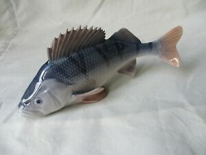 【貨物輸送無料】勝手もと装置・食器・膳立て物の具・瀬戸もの ロイヤルコペンハーゲン、大型パーチフィッシュ、年、完全無欠さなただし書き年月日Royal Copenhagen, Large Perch Fish, 1138  , perfect condition  1970s