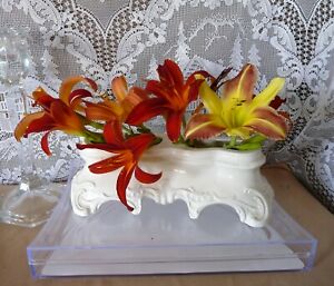 【送料無料】キッチン用品・食器・調理器具・陶器　NYMPHENBURG GERMANY Porcelain JARDINIERE FLOWER BOX with Scalloped Curves