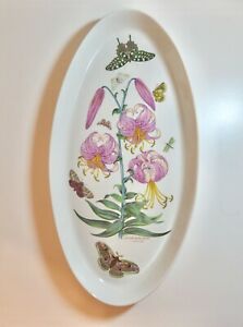 【送料無料】キッチン用品・食器・調理器具・陶器　ポートメイリオン植物園オーストリアリリーオーバルベーカーフィッシュプラッターレアPortmeirion Botanic Garden Austrian Lily 19 1/4 Oval Baker Fish Platter Rare