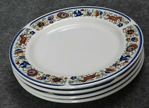 【貨物輸送無料】勝手もと装置・食器・膳立て手道具・瀬戸もの ヴィルロイボッホ・トルバドゥールディナープレート、4 マイコン VILLEROY \u0026amp; BOCH TROUBADOUR DINNER PLATES, 10-1/2
