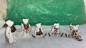 ロイヤルクラウンダービー フィギュリン テディベア クラウンバッグ 送料込み ロイヤルクラウンダービー フィギュリン テディベア クラウン