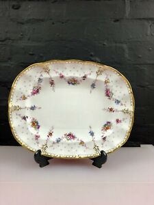 【貨物輸送無料】御厨子所装具・食器・膳だて物の具・瀬戸もの ロイヤルクラウンダービーアントワネット刻みつけるサービングプラッタープレートRoyal Crown Derby Antoinette A1125 Carving Serving Platter Plate 13 x 10.25