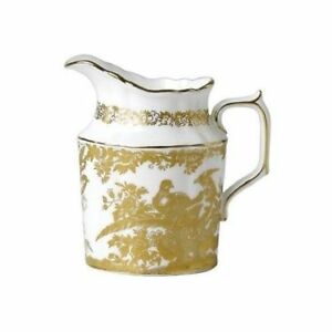 【貨物輸送無料】御厨子所装具・食器・膳だて物の具・瀬戸もの ロイヤルクラウンダービー第性質ゴールドアベニュー大ミルクジャグRoyal Crown Derby 1st Quality Gold Aves Large Milk Jug