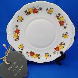 【送料無料】キッチン用品・食器・調理器具・陶器　コルクローストラトフォードラウンドケーキサンドイッチプレートヴィンテージ年代Colclough STRATFORD 8320 * Round Cake / Sandwich Plate (9.5)　Vintage 1970s VGC