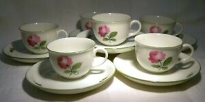 【貨物輸送無料】御厨子所備品・食器・膳立て物の具・瀬戸もの アウガルテン・ウィーン・ウィーン・ローズモカカップソーサーAUGARTEN WIEN VIENNA ROSE MOCHA CUP \u0026amp; SAUCER X 6