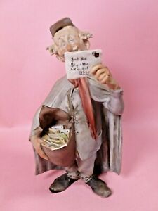 【貨物輸送無料】御厨子所装具・食器・膳だて物の具・瀬戸もの カポディモンテ・ジュゼッペ・カッペフィギュア「水茎の跡送りとどける人」完全無欠CAPODIMONTE GIUSEPPE CAPPE FIGURE THE POSTMAN - PERFECT