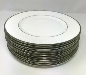 【貨物輸送無料】勝手もと属具・食器・煮炊き物の具・瀬戸もの ロイヤル・ダストンディナープレートプラチナトリムセットイングランドファインボーン中国Royal Doulton SIGNET Dinner Plates Platinum Trim Set/12 England Fine Bone China キッチン用品・食器・調理器具-食器・カトラリー・グラス