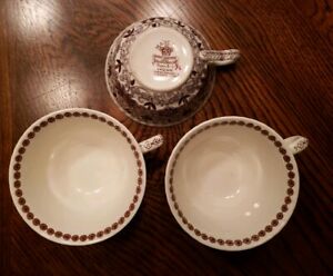 【貨物輸送無料】御厨子所備品・食器・膳立て物の具・瀬戸もの アンティークメイソンの「洋弓呼びりん」ティーカップイングランド鉄鉱石石中国メイソンズAntique 3 Mason\u0027s Bow Bells Tea Cup 4 England Ironstone China Masons