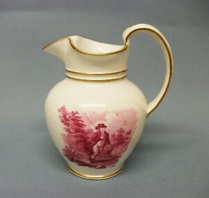 【送料無料】キッチン用品・食器・調理器具・陶器　珍しいミントンバットプリントジャグ年A Rare Minton Bat Printed Jug Dated 1836