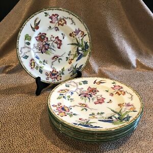 【貨物輸送無料】勝手もと装置・食器・膳立て物の具・瀬戸もの セットヴィンテージウェジウッドシノワズリ瀬戸ものサラダ菜または乾荒原一皿Set of Six (6) Vintage Wedgwood Chinoiserie Porcelain Salad or Dessert Plates