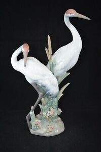 【貨物輸送無料】勝手もと装置・食器・膳立て物の具・瀬戸もの ラッドロフィギュア言いよる起重機LLADRO FIGURINE - COURTING CRANES REF. 1611