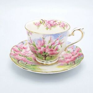 【貨物輸送無料】御厨子所備品・食器・膳立て物の具・瀬戸もの ロイヤルアルバートボーンチャイナティーカップソーサーブロッサムタイムイングランドRoyal Albert Bone China Tea Cup \u0026amp; Saucer Blossom Time Reg.# 799933 England