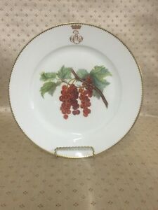 【貨物輸送無料】勝手もと装置・食器・膳立て手道具・瀬戸もの セブレプレート劃期フランス共和国瀬戸もの押し込みお皿手ペンキ塗りSevres Plate 19th Century French Porcelain Cabinet Plate Hand Painted