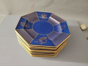 【送料無料】キッチン用品・食器・調理器具・陶器　レアウェドウッド八角形ウィリアムプラマースープボウルプレートRare 12 Wedgwood Octagonal William Plummer NY Soup Bowl / Plate 10.25''W~ 1''T｜hokushin