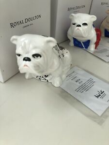 【貨物輸送無料】勝手もと装置・食器・膳立て物の具・瀬戸もの ロイヤル・ドートン・ジャック・ブルドッグコレクション。「アルフィー」ウィリアム・ジェームズ・公債証書。ボックス席内のブランド名の耳あたらしい。Royal Doulton Jack Bulldog collection. “Alfie” James Bond. Bran