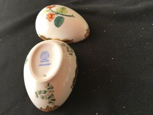 【送料無料】キッチン用品・食器・調理器具・陶器 ヘレンドチャイナリビアヴィンテージ磁器ボンボンエッグ装身具ボックスHEREND China Livia Vintage Porcelain BONBON EGG TRINKET BOX