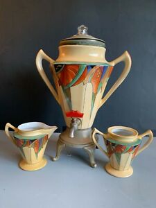 海外ブランド Fraunfelter Rochester Royal 送料無料 キッチン用品 食器 調理器具 陶器 珍しいロイヤルロチェスターフラウンターモダニズムパターンコーヒーサービスrare Modernistic 1928 Service Coffee Pattern キッチン用品 食器 調理器具 食器 カトラリー